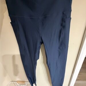 PE nation recalibrate Navy High-Waist Leggings with Side Pockets